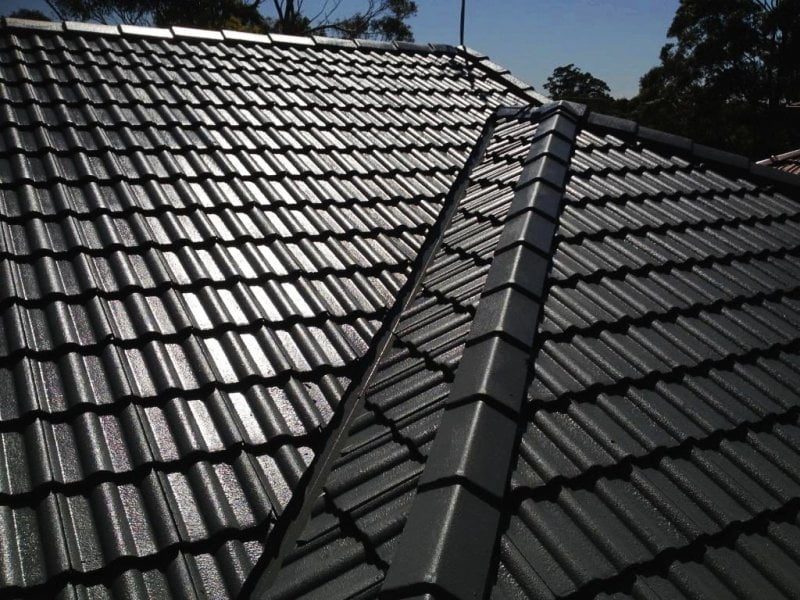 Roof after professional repairs