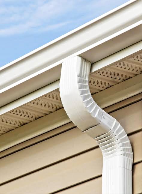 Newly installed gutter