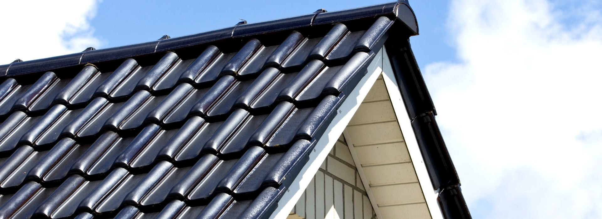 Freshly painted roof