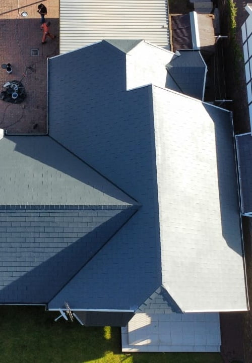 Repaired roof